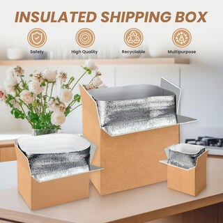 Foto 7 | Foto 7 | Cajas De Envío Aislantes Simple Deluxe, Paquete De 6 Con Forro, 19 X 12 - Venta Internacional.