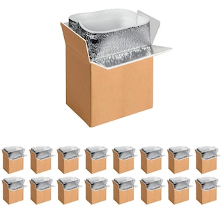 Foto 1 | Foto 1 | Cajas De Envío Aislantes Simple Deluxe, Paquete De 16 Con Forro - Venta Internacional.