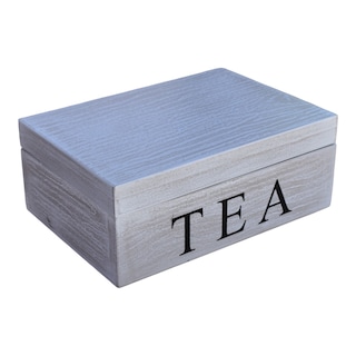 Foto 7 | Foto 7 | Caja para Té Hogare Vintage Gris 6 Espacios
