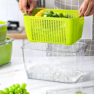 Foto 3 | Foto 3 | Organizador De Nevera Fresh Container Luxear Produce Saver, Paquete De 3 - Venta Internacional.