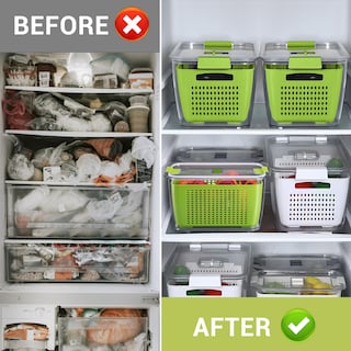 Foto 5 | Foto 5 | Organizador De Nevera Fresh Container Luxear Produce Saver, Paquete De 3 - Venta Internacional.