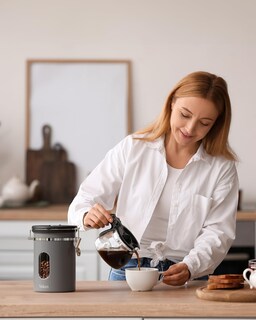 Foto 7 | Foto 7 | Bote De Café Veken Hermético De Acero Inoxidable 650 Ml Gris - Venta Internacional.