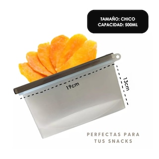 Foto 2 | Foto 2 | Bolsas Reutilizables Silicón Almacenar Comida Snacks 6piezas