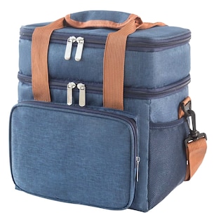Foto 4 | Foto 4 | Bolsa Lonchera Térmica Hombre Mujer Para Escolares Trabajo Azul
