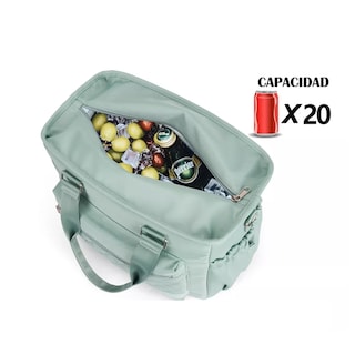 Foto 4 | Foto 4 | Lonchera Bolsa Termica Gran Capacidad Portátil Fiambrera 16l Verde