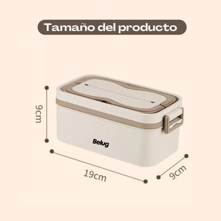 Foto 3 | Foto 3 | Lonchera Aislada de Acero Inoxidable Belug Portátil Crema