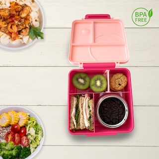 Foto 3 | Foto 3 | Happy Life Lonchera Para Niña Tipo Omiebox: Tarro Bento Box 4 Compartimento Modulables Gran Capacidad Sellado Hermético Bpa Free