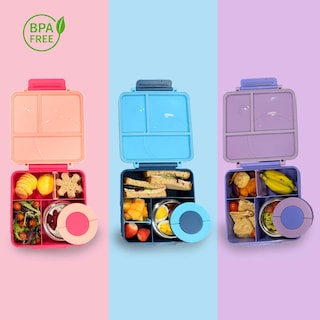 Foto 5 | Foto 5 | Happy Life Lonchera Para Niña Tipo Omiebox: Tarro Bento Box 4 Compartimento Modulables Gran Capacidad Sellado Hermético Bpa Free