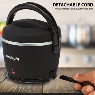 Foto 2 | Foto 2 | Fiambrera Eléctrica Crock-pot, Calentador De Alimentos, 591 Ml, Color Negro Y Regaliz - Venta Internacional.