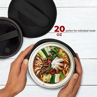 Foto 3 | Foto 3 | Fiambrera Eléctrica Crock-pot, Calentador De Alimentos, 591 Ml, Color Negro Y Regaliz - Venta Internacional.