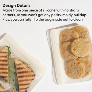 Foto 4 | Foto 4 | Bolsa De Almacenamiento Reutilizable De Silicona W&p Porter Sandwich 1360 Ml Sage - Venta Internacional.