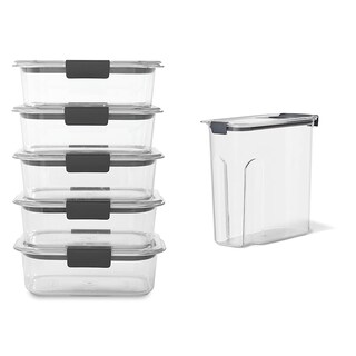 Foto 1 | Foto 1 | Recipientes Rubbermaid Brilliance Para Almacenar Alimentos, Juego De 5 - Venta Internacional.