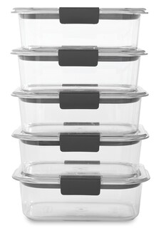 Foto 2 | Foto 2 | Recipientes Rubbermaid Brilliance Para Almacenar Alimentos, Juego De 5 - Venta Internacional.