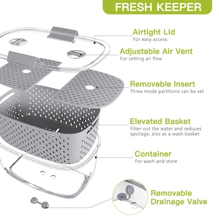 Foto 6 | Foto 6 | Contenedores De Almacenamiento Luxear Fresh Produce, Juego De 3 Piezas, Sin Bpa - Venta Internacional.