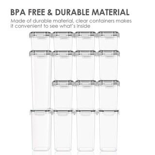 Foto 7 | Foto 7 | Contenedores De Almacenamiento De Alimentos Vtopmart, 15 Unidades, Sin Bpa, Con Tapas - Venta Internacional.