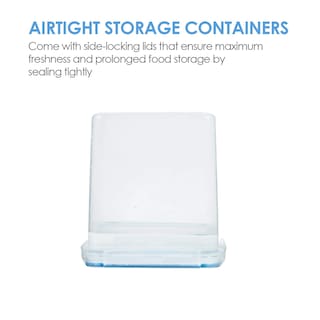 Foto 4 | Foto 4 | Contenedores De Almacenamiento De Alimentos Vtopmart 2.5 L (84.5 Oz) 4 Piezas Azules - Venta Internacional.
