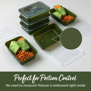 Foto 6 | Foto 6 | Recipientes para Alimentos Bentgo Prep 10 Recipientes Sin Bpa Verde - Venta Internacional