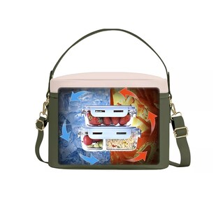 Foto 3 | Foto 3 | Lonchera Térmica Bolsa De Almuerzo Portátil Fiambrera Escolar Verde