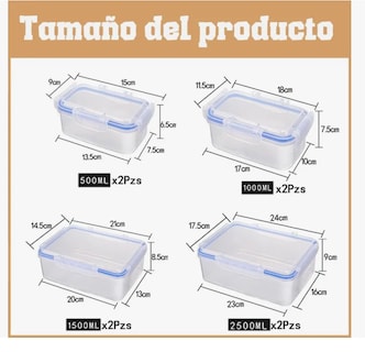 Foto 4 | Foto 4 | Contenedores Xtellar De Almacenamiento Hermético De Cocina, 8 Piezas