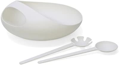 Foto 1 | Foto 1 | Juego De Ensaladera de plástico elegante con utensilio Blanco