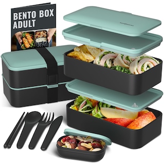 Foto 1 | Foto 1 | Bento Box Bentoheaven Premium Para Adultos Con Utensilios Y Palillos - Venta Internacional.
