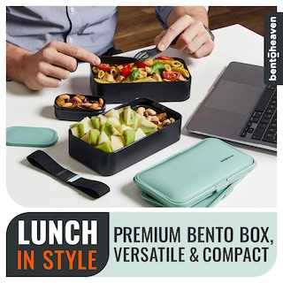 Foto 2 | Foto 2 | Bento Box Bentoheaven Premium Para Adultos Con Utensilios Y Palillos - Venta Internacional.