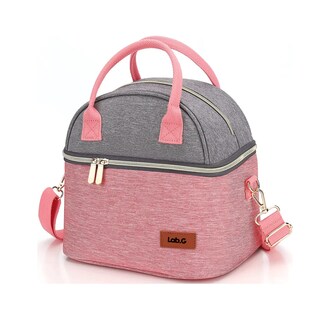 Foto 1 | Foto 1 | Lonchera Térmicas Lab.g, Bolsa Almuerzo Para Dama Rosa Gris Pinkgray