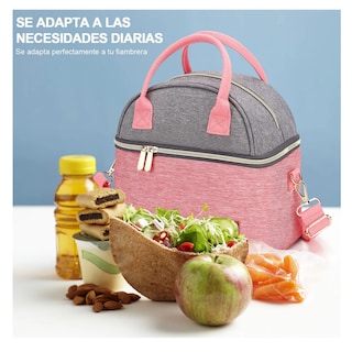 Foto 5 | Foto 5 | Lonchera Térmicas Belug, Bolsa Almuerzo Para Dama Rosa Gris Pinkgray
