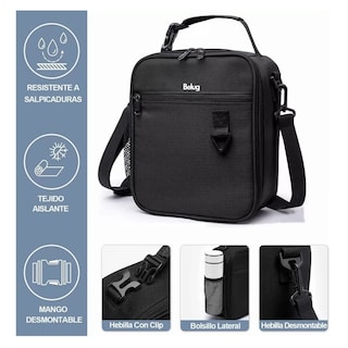 Foto 4 | Foto 4 | Bolsa De Almuerzo Para Hombres Belug, Negro