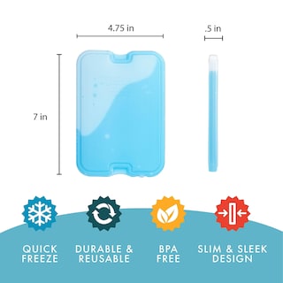 Foto 4 | Foto 4 | Enfriadores Ice Packs Fit + Fresh Cool, Reutilizables, Xl, Delgados, 8 Unidades, Color Morado - Venta Internacional.