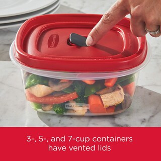 Foto 5 | Foto 5 | Set De Almacenamiento De Alimentos Rubbermaid, 16 Piezas, Plástico Sin Bpa, Rojo - Venta Internacional.