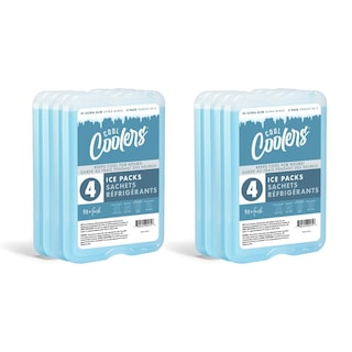 Foto 1 | Foto 1 | Enfriadores Ice Packs Fit + Fresh Cool, Reutilizables, Xl, Paquete De 8 Unidades, Azul Transparente - Venta Internacional.