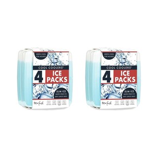 Foto 2 | Foto 2 | Enfriadores Ice Packs Fit + Fresh Cool, Reutilizables, Azules, Paquete De 8 - Venta Internacional.