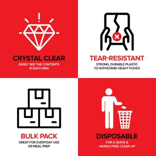 Foto 4 | Foto 4 | Bolsas Para Sándwiches Stock Your Home, Con Tapa Plegable Transparente, 800 Unidades - Venta Internacional.