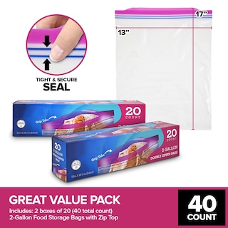 Foto 2 | Foto 2 | Bolsas Para Congelador Stock Your Home De 2 Galones X 40 Con Caja Dispensadora - Venta Internacional.