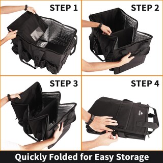 Foto 5 | Foto 5 | Bolsa De Entrega De Alimentos Matein Xxl 68l  Resistente Al Agua  Negra - Venta Internacional.