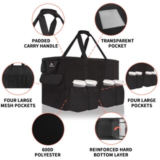 Foto 7 | Foto 7 | Bolsa De Entrega De Alimentos Matein Xxl 68l  Resistente Al Agua  Negra - Venta Internacional.