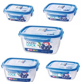 Foto 1 | Foto 1 | Set De Contenedores Herméticos Rectangulares Soundlock Lock & Lock