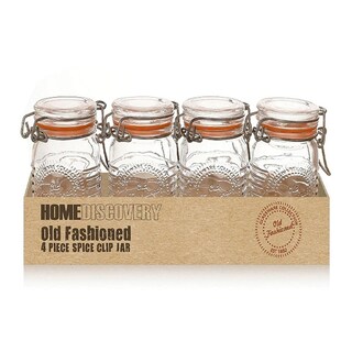 Foto 4 | Foto 4 | Jgo 4 Frascos Vidrio Mason Jar Herméticos 70 Ml C/u Nv-1022