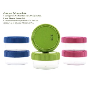 Foto 4 | Foto 4 | Set de Contenedores Herméticos Bocaru Baby 12P Multicolor 6 Piezas de 250 ml C/U