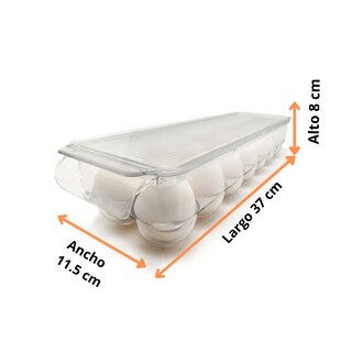 Foto 3 | Foto 3 | Organizador Transparente Para 14 Huevos