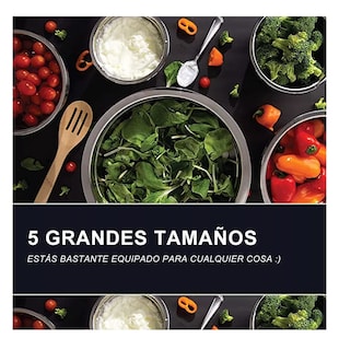 Foto 3 | Foto 3 | Juego De Tazones De Grado Alimenticio De Acero Inoxidable 5 Pcs, Plata