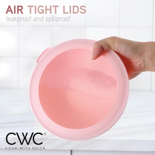 Foto 4 | Foto 4 | Cuencos Para Mezclar Cook With Color, 12 Piezas De Plástico Con Tapas, Color Rosa - Venta Internacional.