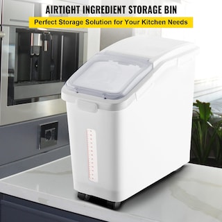 Foto 2 | Foto 2 | Cubo De Almacenamiento De Ingredientes Vevor De 50 Litros De Capacidad Con Ruedas - Venta Internacional.