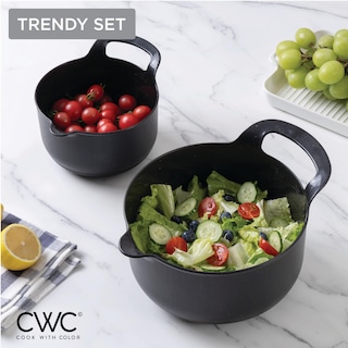 Foto 7 | Foto 7 | Set De Cuencos Para Mezclar Cook With Color, Antideslizantes, 6 Unidades, Color Negro - Venta Internacional.