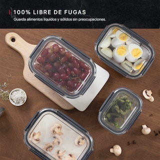 Foto 2 | Foto 2 | Set De 4 Contenedores De Plástico Cookify Herméticos