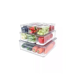 Foto 1 | Foto 1 | Organizador Refrigerador Cocina Set 10 Contenedores con Tapa Eo Safe Imports Esi-17612 Transparente