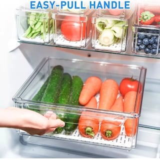Foto 2 | Foto 2 | Organizador Refrigerador Cocina Set 10 Contenedores con Tapa Eo Safe Imports Esi-17612 Transparente