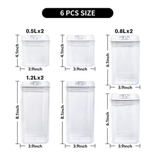 Foto 4 | Foto 4 | Set De 7 Recipientes Herméticos De Plástico Para Almacenamiento De Condimentos - Venta Internacional.