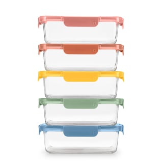 Foto 1 | Foto 1 | Set De Vidrio Para Preparar Comidas Ello Color Lock, 5 Tazas, 10 Unidades, Paquete De 5 - Venta Internacional.